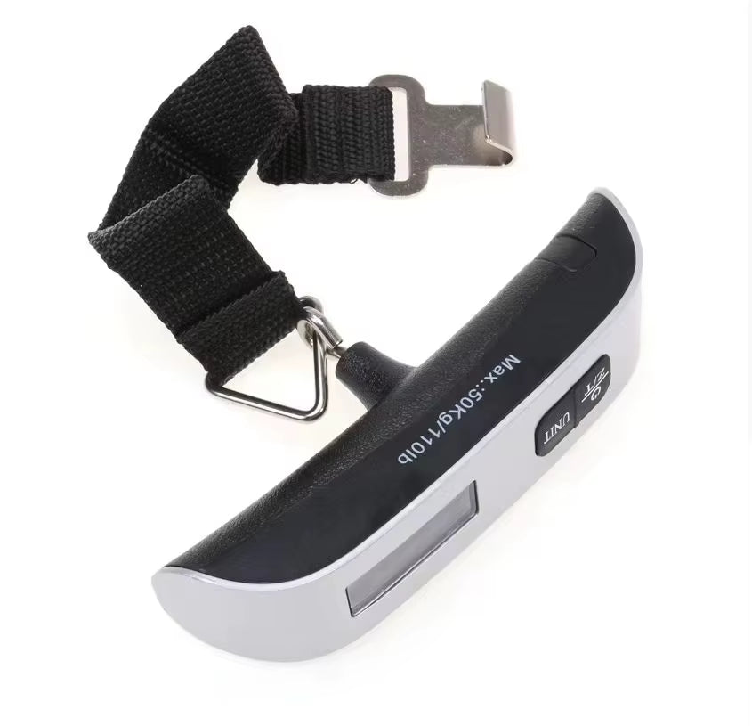 Portable High Precision Scale Digital LCD Display Suitcase Travel Bag Hanging Steelyard Hook Balance Scale Tools 110Lb/50Kg