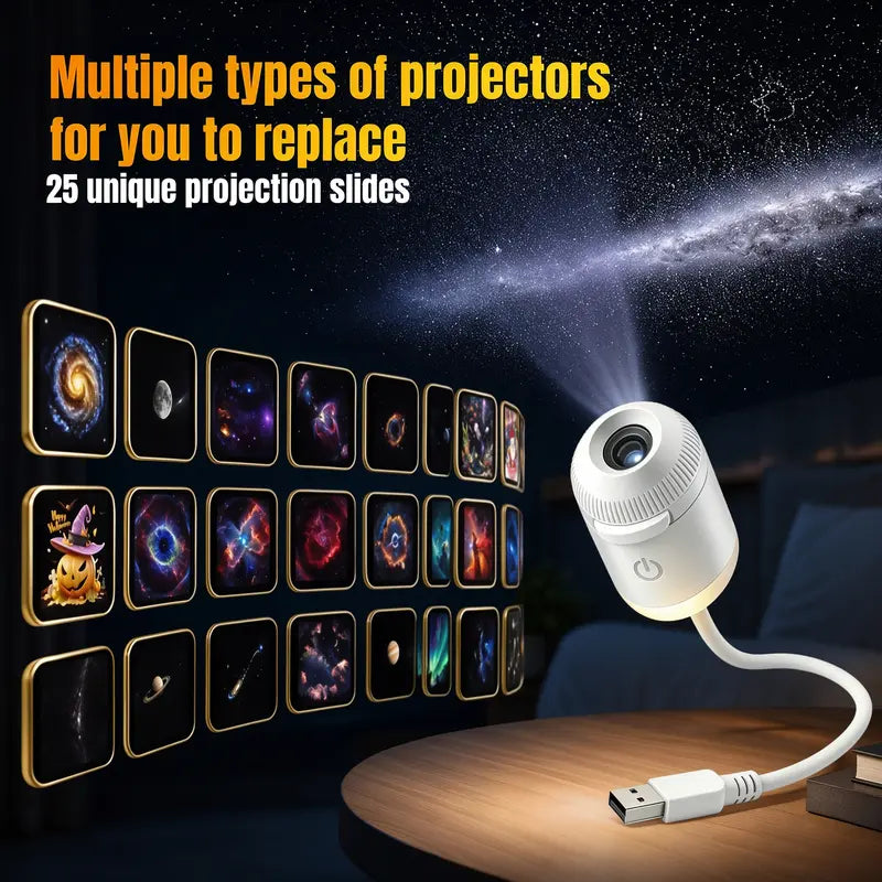 USB Galaxy Projector Night Light for Sweet Nights Wander among Stars in Your Bedroom Dream under Your Own Starry Sky