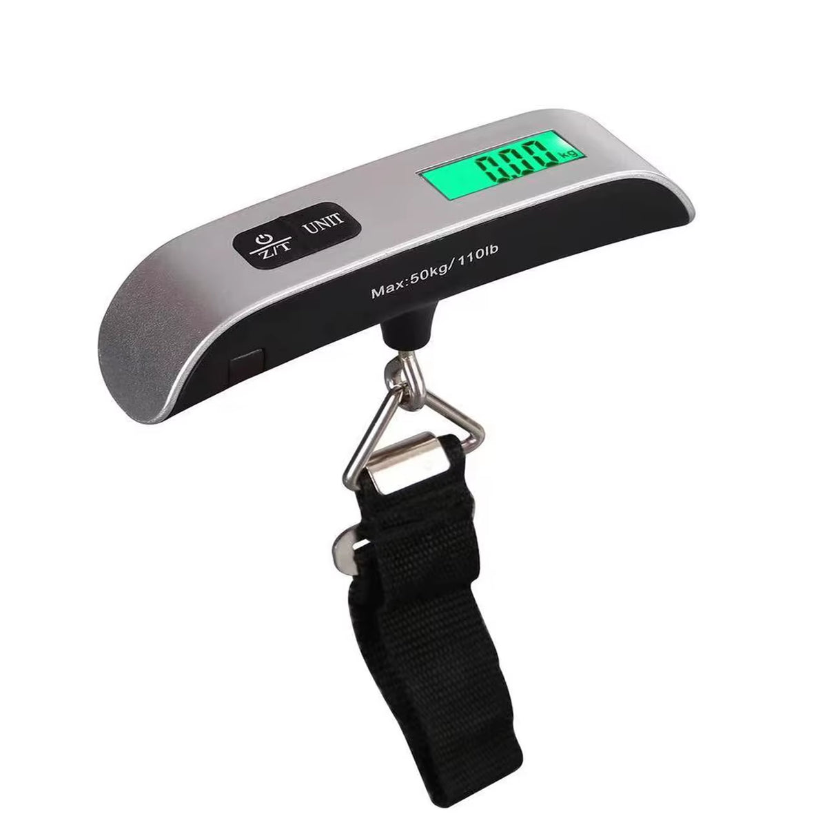 Portable High Precision Scale Digital LCD Display Suitcase Travel Bag Hanging Steelyard Hook Balance Scale Tools 110Lb/50Kg