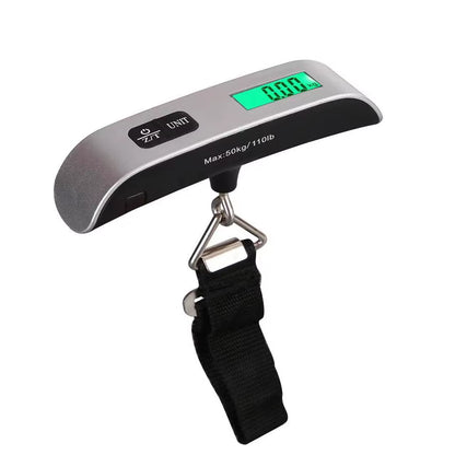 Portable High Precision Scale Digital LCD Display Suitcase Travel Bag Hanging Steelyard Hook Balance Scale Tools 110Lb/50Kg