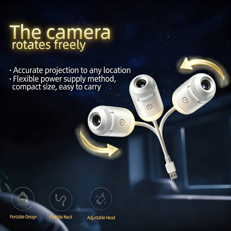 USB Galaxy Projector Night Light for Sweet Nights Wander among Stars in Your Bedroom Dream under Your Own Starry Sky